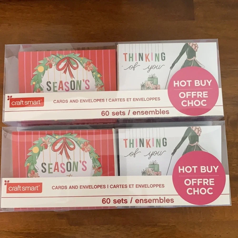 Christmas cards and envelopes by Craft smart